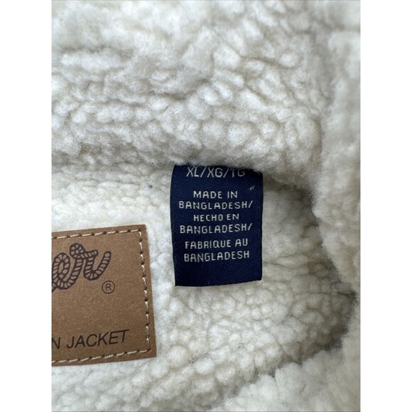 Wrangler Sherpa Lined Jacquard Jacket XL Pageant Blue Western Vintage Style - Picture 4 of 9